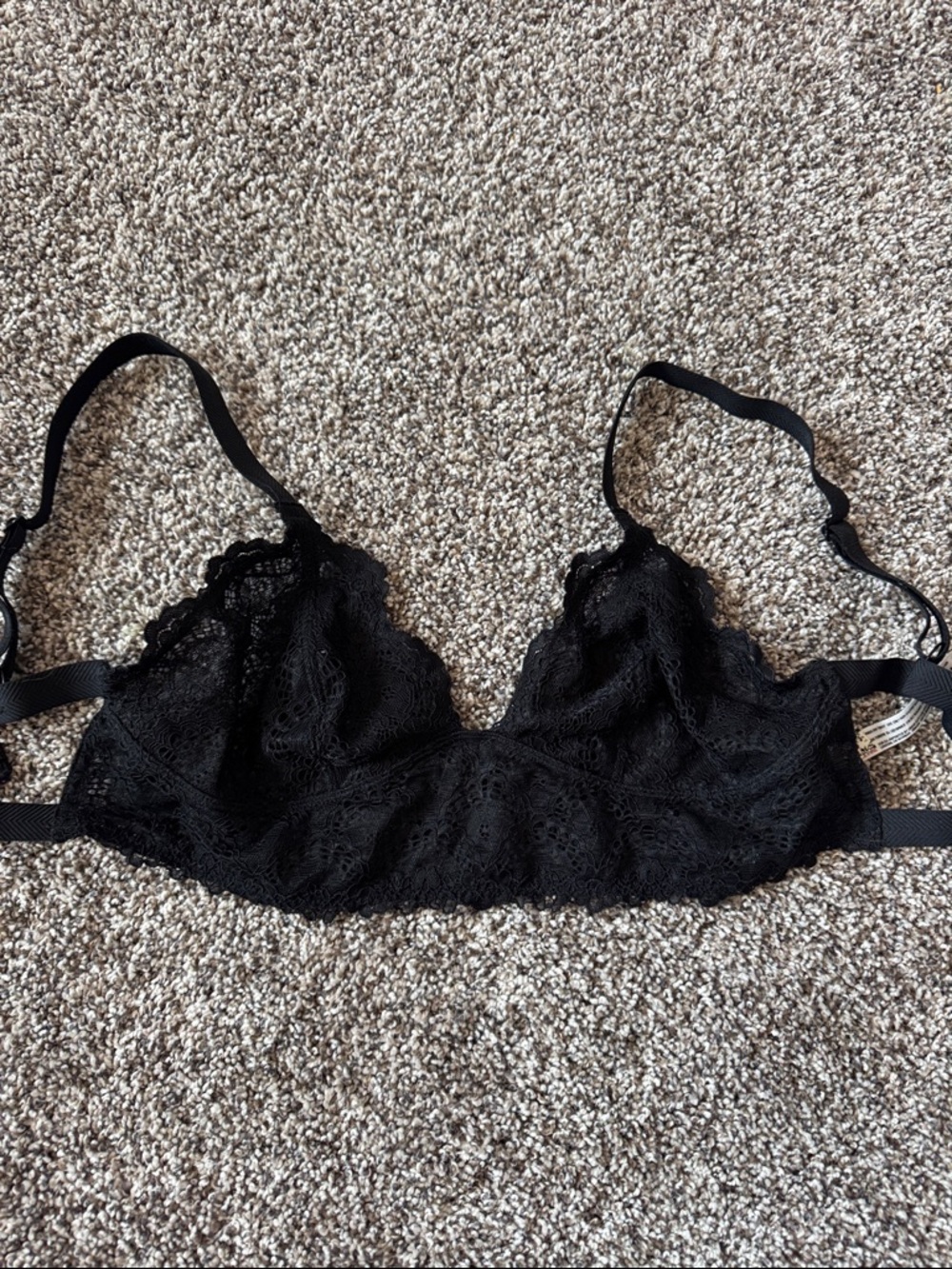 Intimately free people Black Lace Bralette small
